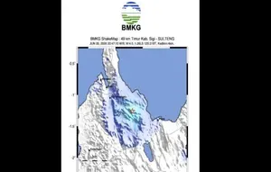 Analisis BMKG Gempa Magnitudo 4 Guncang Sigi Sulteng