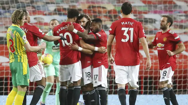 Berkat VAR, Manchester United Taklukkan West Bromwich Albion