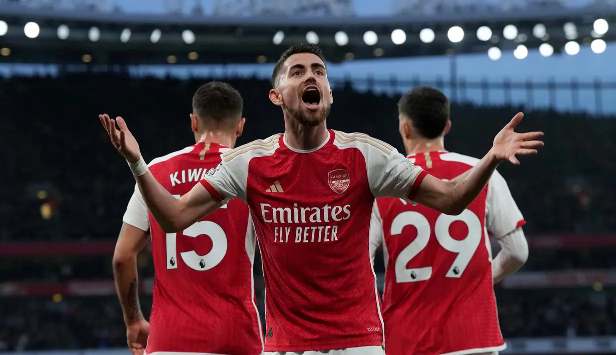 Menjamu Brentford di Stadion Emirates, Arsenal berhasil mengamankan poin penuh. (AP Photo/Frank Augstein)