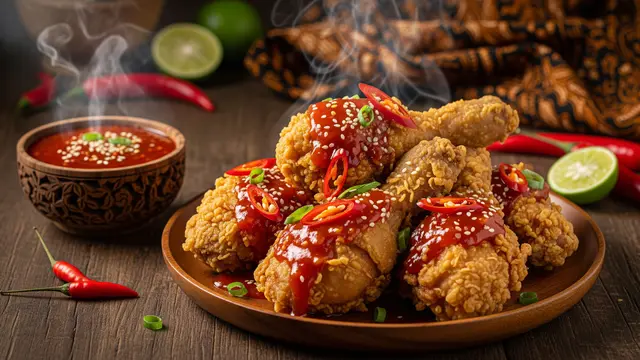 Resep Ayam Goreng Saus Pedas Manis
