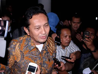 Mantan Kepala Dinas Perhubungan DKI Jakarta Udar Pristono akhirnya ditahan Kejaksaan Agung, Jakarta, (17/9/14). (Liputan6.com/Johan Tallo)