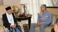 Ma'ruf Amin bertemu dengan Mahathir Mohamad (Dok. Istimewa)