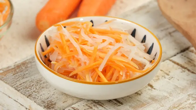 resep acar lobak wortel