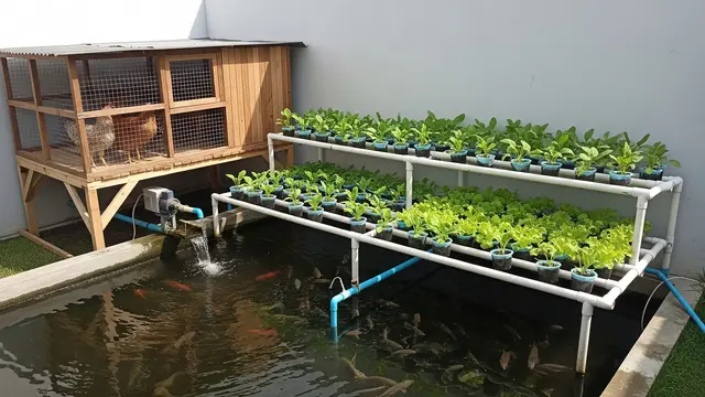 Sistem Ayam Kampung, Ikan Patin, dan Tanaman Sayur