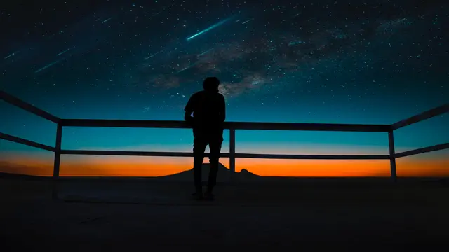 Ilustrasi Hujan Meteor