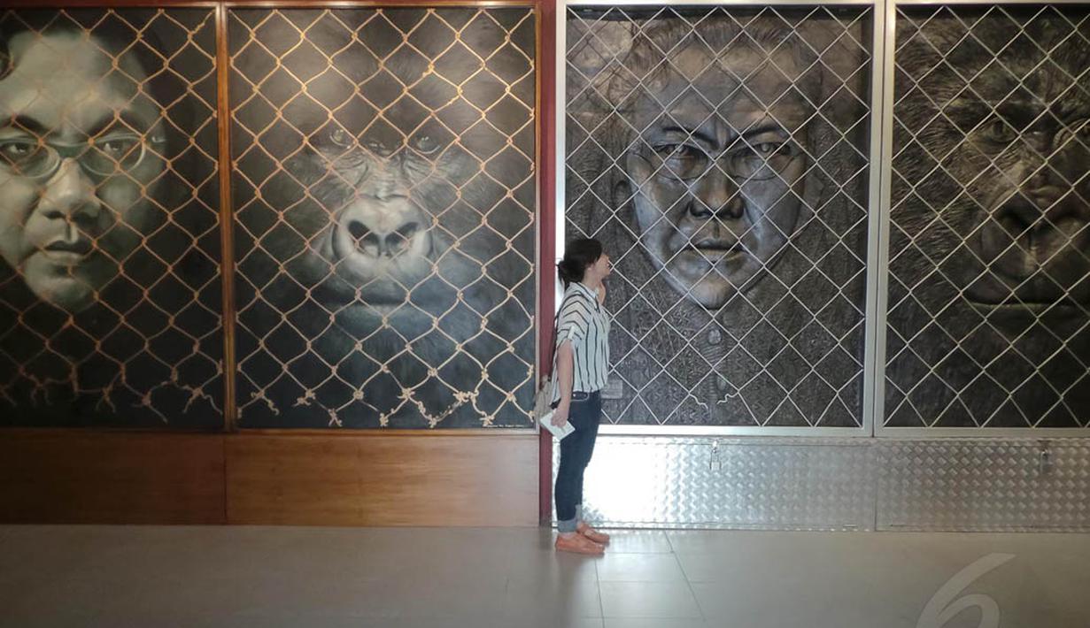 Pameran tunggal berjudul "Pupuk DP, Me, Myself and Eye" ini digelar dari 13-25 Agustus 2014. (Liputan6.com/Faizal Fanani)