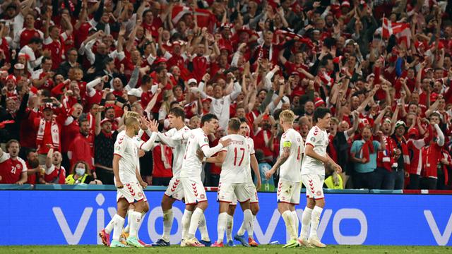 FOTO: Denmark Lumat Rusia 4-1 di Euro 2020
