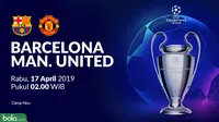 Liga Champions - Barcelona Vs Manchester United (Bola.com/Adreanus Titus)