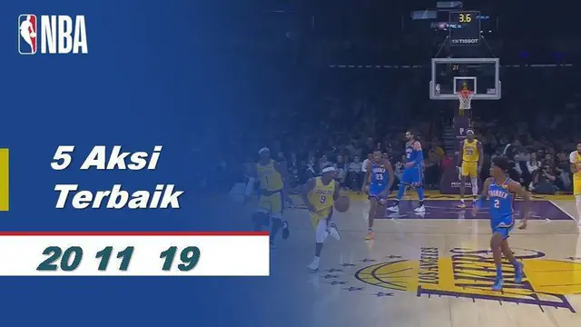 VIDEO: 5 Aksi Terbaik 20 November NBA 2019-2020