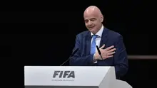 Gianni Infantino terpilih sebagai Presiden FIFA 2016-2020 dalam Kongres Luar Biasa FIFA di Zurich, Jumat (26/2/2016). (AFP/Fabrice Coffrini)