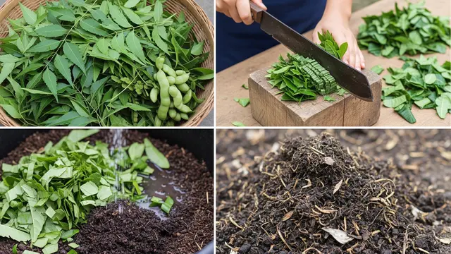 Cara Membuat Pupuk Hijau dari Daun (AI Generated)