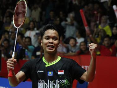 FOTO: Senyum Anthony Sinisuka Ginting Rengkuh Gelar Juara ...