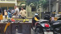Gerobak yang digunakan tersangka saat mencuri motor warga di wilayah Tapos, Depok. (Liputan6.com/Dicky Agung Prihanto)
