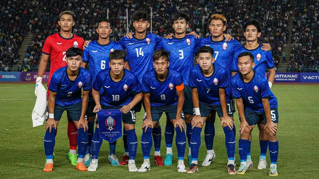 Timnas Kamboja U-22 di SEA Games 2023.