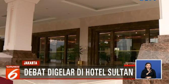 Melihat Persiapan Debat Kedua Capres di Hotel Sultan