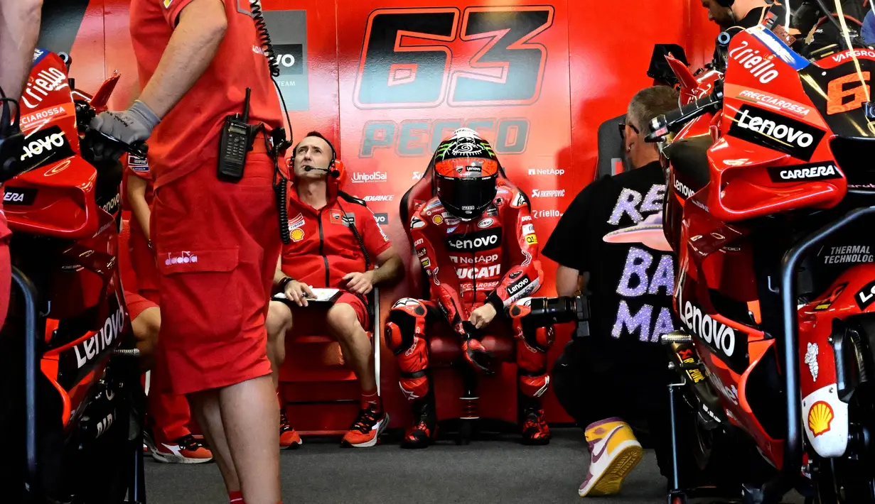 Terlebih lagi lebih Pecco merupakan juara di sirkuit yang sama pada musim lalu. Dirinya dan Ducati menginginkan gelar juara dunia MotoGP kali ini, karena terakhir kali Ducati juara pada tahun 2007 bersama Casey Stoner. (AFP/Javier Soriano)