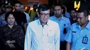 Menteri Hukum dan HAM Yosana Laoly saat akan memberikan keterangan pers terkait kisruh Partai Golkar, Jakarta, Senin (8/12/2014). (Liputan6.com/Johan Tallo)