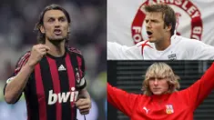 Developer PES, Konami melakukan langkah menarik pada edisi khusus PES 2019 dengan meluncurkan seri legenda. Seri tersebut mendapatkan sambutan positif dan bisa digunakan dalam semua platforn konsol game. (Kolase Foto AFP)