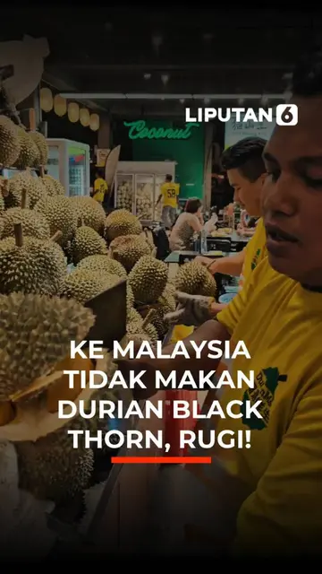 Ke Malaysia Tidak Makan Durian Black Thorn, Rugi!