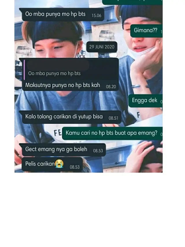 10 Chat Kocak saat Tipu Fans K-Pop Cilik, Polos Banget