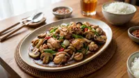 Resep Ayam Jamur Saus Tiram yang Gurih dan Empuk