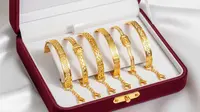 9 Model Gelang Emas 5 Gram 24K Kombinasi Berlian dan Estimasi Harganya, Pilihan Berkelas Muslimah Gen-Z