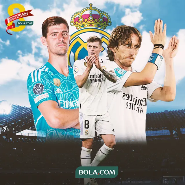 Real Madrid - Thibaut Courtois, Toni Kroos, Luka Modric