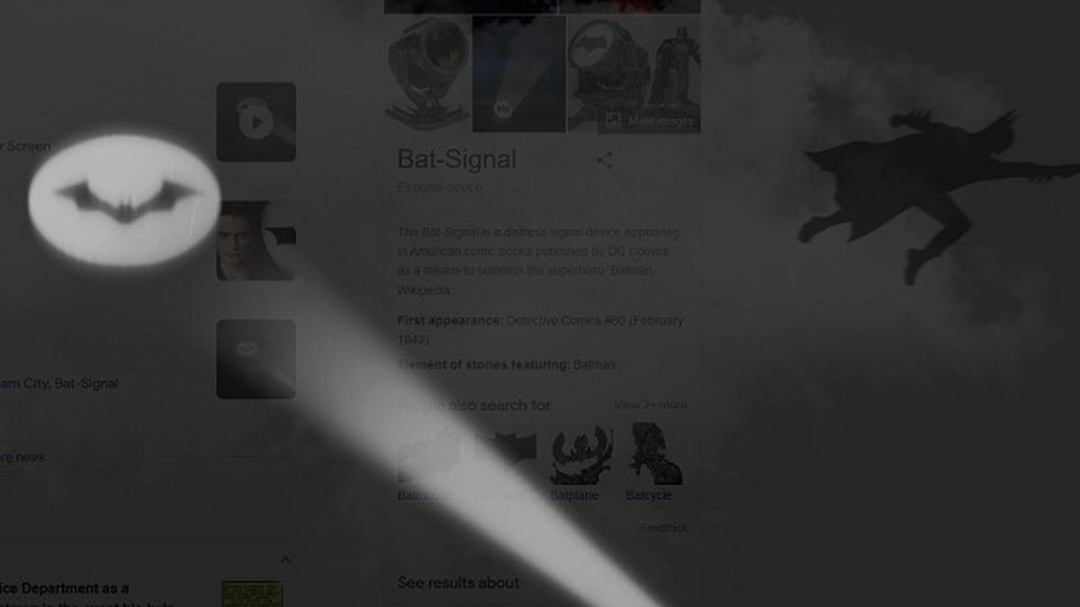 Bat Signal dan Batman Kini Muncul di Google Search