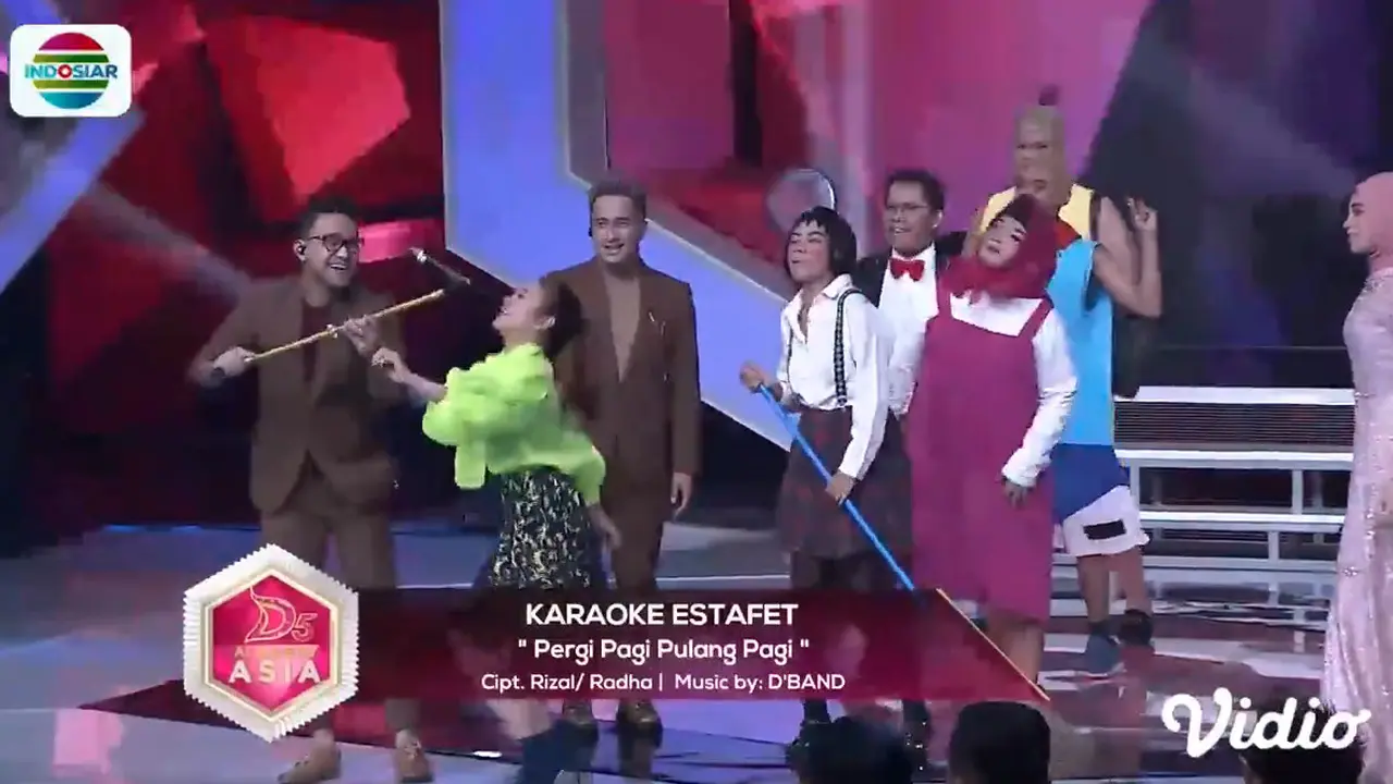 Serunya Karaoe Estafet Di D'Academy Asia 5. sumberfoto: Indosiar