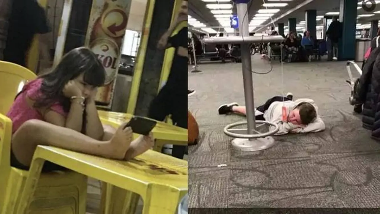 7 Potret Lucu Bocah Saat Main Hape Ini Bikin Geleng Kepala