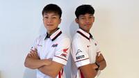 Veda Ega Pratama (kanan) dan Zen Mitani membela Honda Team Asia. (Dok AHM)
