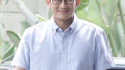 Bakal calon wakil presiden, Sandiaga Uno tiba di gedung KPK, Jakarta, Selasa (14/8). Kedatangan Sandiaga untuk melaporkan LHKPN yang merupakan bagian dari syarat pencalonan dirinya sebagai bakal cawapres. (Liputan6.com/Herman Zakharia)