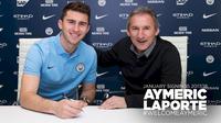 Manchester City resmi mendapatkan jasa bek Athletic Bilbao, Aymeric Laporte, yang kabarnya didatangkan dengan biaya transfer 57 juta poundsterling. (Manchester City)
