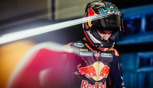 Dani Pedrosa saat mengaspal di MotoGP Spanyol 2023. (Red Bull KTM Factory Racing)