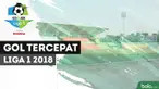 Bek Persija Jakarta, Vava Mario Yagalo mencetak gol tercepat di Liga 1 2018 saat menghadapi PS Tira.