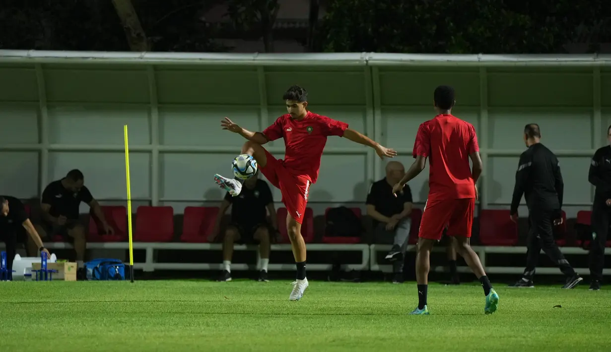 Timnas Maroko U-17 akan bertanding melawan Timnas Mali U-17 pada pertandingan perempat final Stadion Manahan Solo, Sabtu 25 November 2023 mulai 19.00 WIB. (LOC WCU17/RKY)