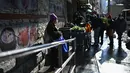 Aktivitas di kawasan Chinatown di New York City pada 5 Februari 2021. Tahun Baru Imlek akan jatuh Jumat depan, 12 Februari, dan itu harusnya menjadi waktu tersibuk tahun ini untuk Chinatown, tetapi tidak pada tahun 2021 saat pandemi COVID-19 mewabah. (Angela Weiss/AFP)