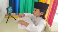 elompok Kerja Guru (KKG) Pendidikan Agama Islam (PAI) Kabupaten Banyumas, Jawa Tengah berinovasi menggelar program bertajuk ‘Pesantren Virtual Ramadan’. (Foto: Iqbal Fahmi untuk Liputan6.com)