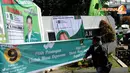 Berbagai spanduk para Caleg PPP pun terpasang memenuhi tembok Tugu Proklamasi Jakarta (Liputan6.com/Helmi Fithriansyah)
