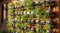 7 Inspirasi Kebun Vertikal dari Botol Bekas untuk Ibu PKK, Hijaukan Rumah Hemat Biaya