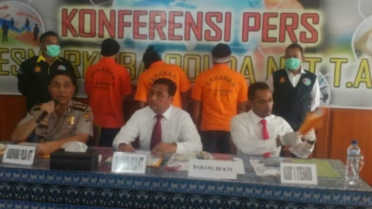Akhir Petualangan Tiga Pengedar Narkoba di Kupang