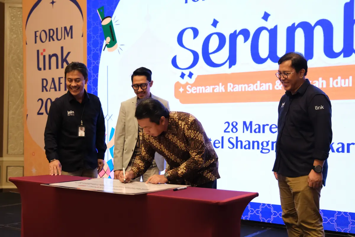 Perjanjian kerja sama Bank DKI dan Bank BRI serta Jalin. (Liputan6.com/ ist)