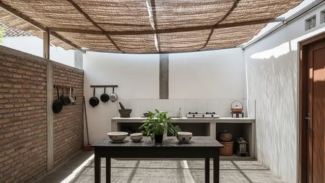 Model Atap Dapur Belakang Rumah yang Adem dan Terang