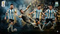 Ilustrasi Timnas Argentina, Piala Dunia 2026. (Foto by Gemini AI)