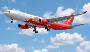 Pesawat Airbus A330 milik maskapai Vietjet. (dok. Vietjet)
