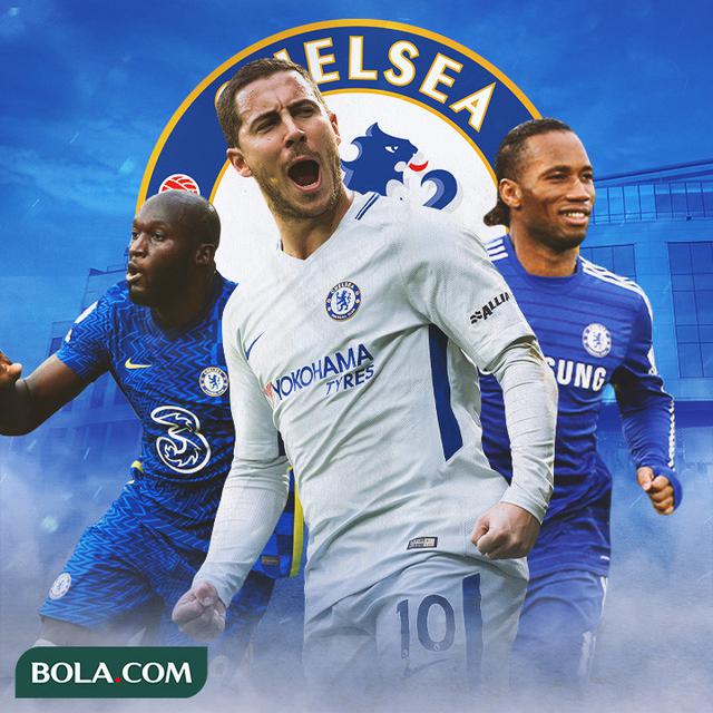 Chelsea - Romelu Lukaku, Eden Hazard, Didier Drogba