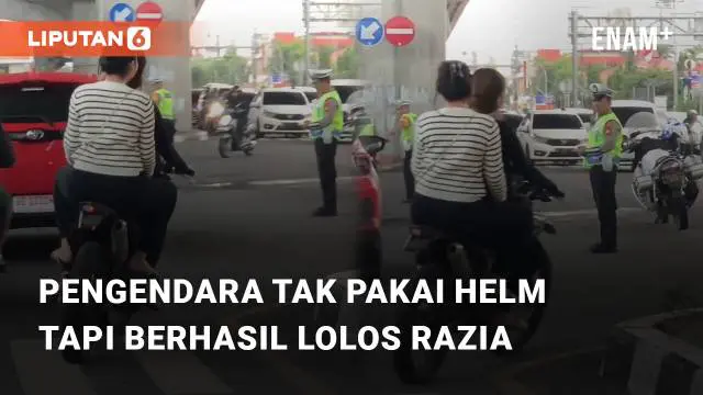 Beredar video viral terkait 2 orang pengendara motor yang langgar aturan lalu lintas. Aksi tersebut terjadi ketika sedang diadakan razia di jalanan