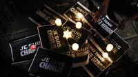 Ungkapan duka masyarakat atas insiden penembakan di kantor majalah Prancis Charlie Hebdo. (Reuters)
