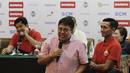 Dirut Persija, Gede Widiade, saat konferensi pers jelang laga final Piala Presiden 2018 di Hotel Sultan, Jakarta, Kamis (15/2/2018). Final dan semifinal Piala Presiden 2018 akan digelar di SUGBK Jakarta. (Bola.com/M Iqbal Ichsan)