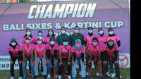Bali Juara Turnamen Cricket Piala Kartini 2021  (ist)